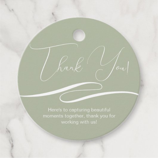 Vielen Dank, dass Ihr Kunde Geschenk Personalisier Geschenkanhänger (Vorderseite)