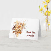 Vielen Dank, dass sich die Dusche für Hochzeitsses Karte (Gelbe Blume)