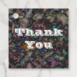 Vielen Dank, dass Sie Abstrakte Krawatte-Farbmuste Geschenkanhänger