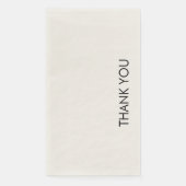 Vielen Dank, dass Sie anpassbare Text einfache Vor Serviette (Vorderseite)