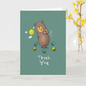 Vielen Dank, dass Sie auf den Kartenhalter zeigen. Karte (Gelbe Blume)