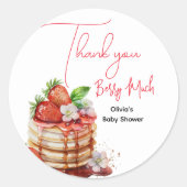 Vielen Dank, dass Sie beeren Runder Aufkleber (Vorderseite)