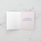 Vielen Dank, dass Sie Bluebird in einem Blätter fü Dankeskarte (Innenseite)