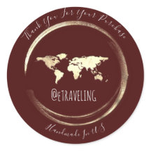 Vielen Dank, dass Sie Burgundy Gold World Map Reis