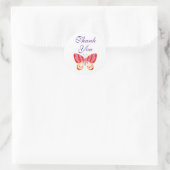 Vielen Dank, dass Sie Butterfly Round Stickers (Tasche)