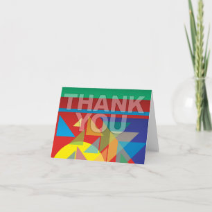 Vielen Dank, dass Sie Card Reto Abstrakt Geometric Dankeskarte