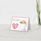 Vielen Dank, dass Sie Caregier Wasserfarbe Donut u Dankeskarte (Vorderseite)