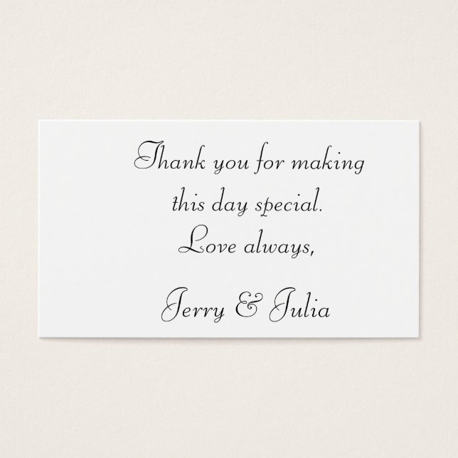 Vielen Dank, dass Sie das 2-seitige Anhänger haben (Vorderseite)