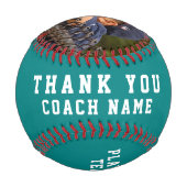 Vielen Dank, dass Sie das Aquamarine Team Name Num Baseball (Rückseite)