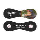 Vielen Dank, dass Sie das Black Team Name Number-F Baseball (Paneele)