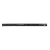 Vielen Dank, dass Sie das Firmenlogo Black geschri Satinband (Vorderseite)