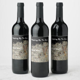 Vielen Dank, dass Sie das Foto Geschlecht neutrale Weinetikett