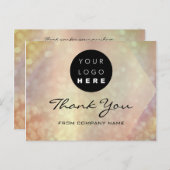 Vielen Dank, dass Sie das Logo "Holograph Rose" ka Postkarte (Vorne/Hinten)