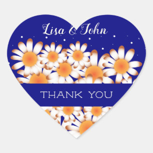 Vielen Dank, dass Sie den Blue Heart Umschlag Aufk Herz-Aufkleber