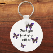 Vielen Dank, dass Sie den Bright Butterfly Guest K Schlüsselanhänger (Vorderseite)