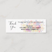 Vielen Dank, dass Sie den Code QR einfügen für die Mini Visitenkarte (Vorderseite)