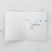 Vielen Dank, dass Sie den Korb auf blauem Fahrrad Karte (Innenseite)