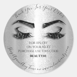 Vielen Dank, dass Sie den Logoabschlag für Silberg Runder Aufkleber