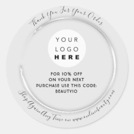 Vielen Dank, dass Sie den Rabatt für den Namen des Runder Aufkleber