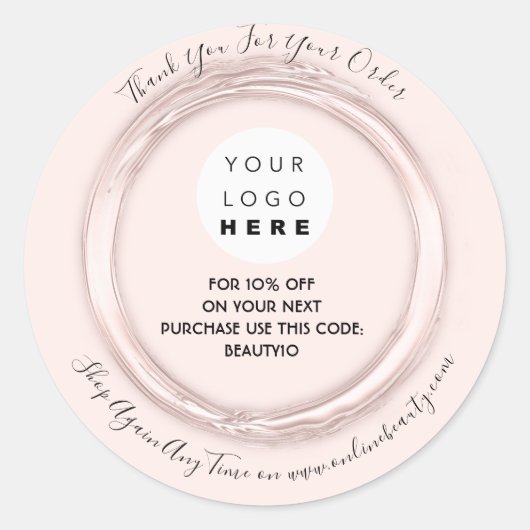 Vielen Dank, dass Sie den Rabattcode für benutzerd Runder Aufkleber (Vorderseite)