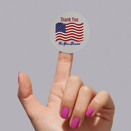 Vielen Dank, dass Sie die amerikanische Flagge Vet Runder Aufkleber