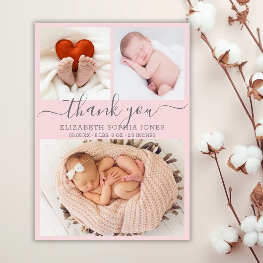 Vielen Dank, dass Sie die Ankündigung Blush Foto C