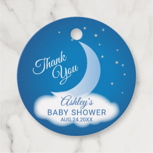 Vielen Dank, dass Sie die Baby-Dusche Moon and Sta Geschenkanhänger