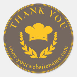 Vielen Dank, dass Sie die Bäckerei Label Aufkleber