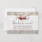 Vielen Dank, dass Sie die Baumwollkarte Rustic Woo Einladung (Vorderseite)