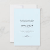 Vielen Dank, dass Sie die Blue Baby Boy Dusche han Dankeskarte (Rückseite)