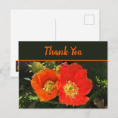 Vielen Dank, dass Sie die Blume Bright Desert Bloo Postkarte (Vorne/Hinten)