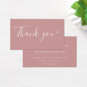 Vielen Dank, dass Sie die Dusty Rose Discount Card (Schreibtisch)