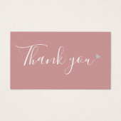 Vielen Dank, dass Sie die Dusty Rose Discount Card (Vorderseite)