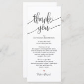 Vielen Dank, dass Sie die Einstellungskarte für da Programm (Vorne/Hinten)