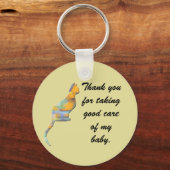 Vielen Dank, dass Sie die Farbblockkatze "Sitter - Schlüsselanhänger (Vorderseite)