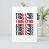 Vielen Dank, dass Sie die Flachkarte überqueren Dankeskarte (Stehend Vorderseite)