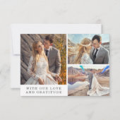 Vielen Dank, dass Sie die Fotokarte Turquoise & Go Einladung (Vorderseite)