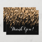 Vielen Dank, dass Sie die Goldmedaille fallender S Postkarte (Vorne/Hinten)