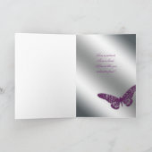 Vielen Dank, dass Sie die Kartenschmetterlingskart Dankeskarte (Innenseite)