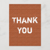 Vielen Dank, dass Sie die Kundenschätzungsbrick ge Postkarte (Vorderseite)