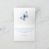 Vielen Dank, dass Sie die Nachricht Blue Wildblume Dankeskarte (Innenseite)