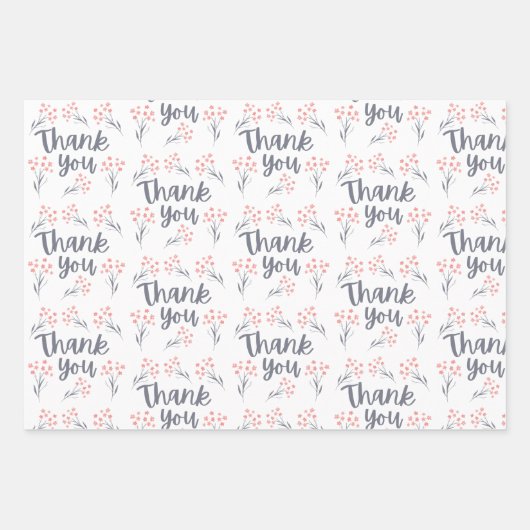 Vielen Dank, dass Sie die Papierblätter für die Bl Geschenkpapier Set (Vorderseite)