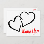 Vielen Dank, dass Sie die Post-Karte mit schwarzen Postkarte (Vorne/Hinten)