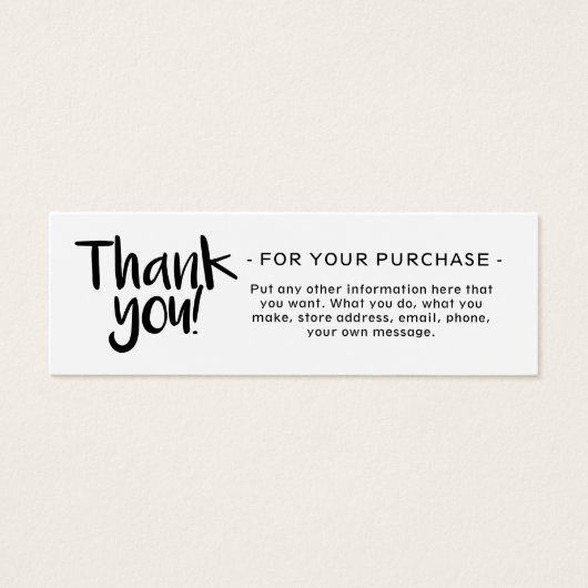 Vielen Dank, dass Sie die Visitenkarte einfügen (Vorderseite)