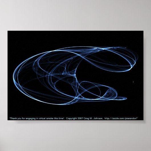 Vielen Dank, dass Sie dieses Mal virtuell rauchen Poster (Vorne)