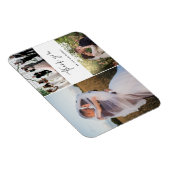 Vielen Dank, dass Sie drei Foto Collage Wedding Magnet (Rechte Seite)