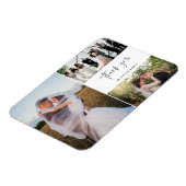 Vielen Dank, dass Sie drei Foto Collage Wedding Magnet (Linke Seite)