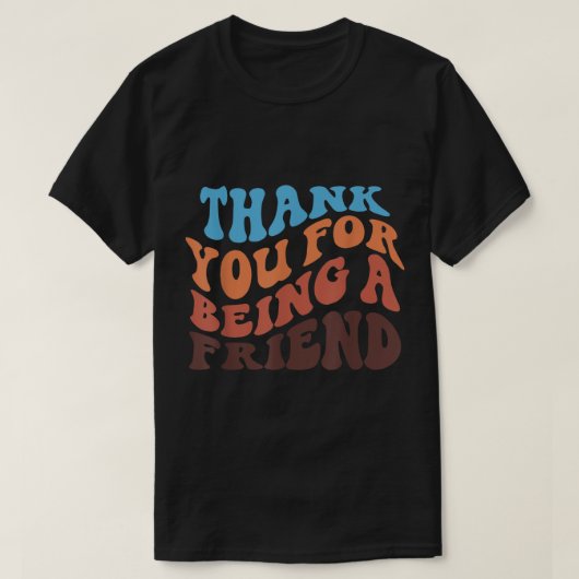 Vielen Dank, dass Sie ein Golden Friend Retro Vint T-Shirt (Design vorne)
