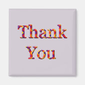 Vielen Dank, dass Sie ein helles, lebendiges Farbm Magnet (Vorne)