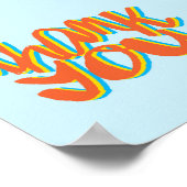 Vielen Dank, dass Sie ein Kunstgeschenk schreiben Poster (Ecke)